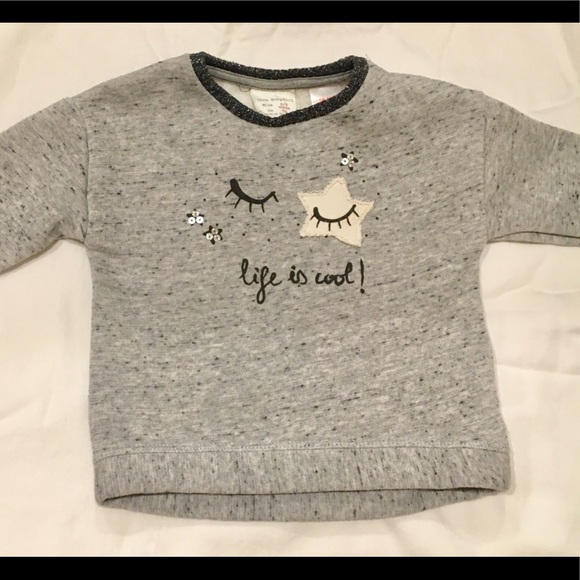 Life is Cool baby Girl Zara Sweatshirt - Picture 1 of 3